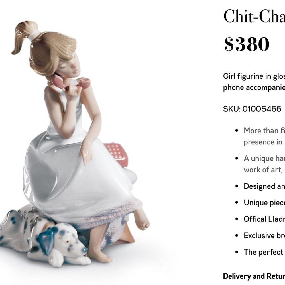 Lladro: Chit-Chat Girl Figurine